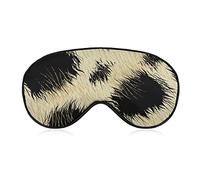Leopard Spots Fur Soft Eye Mask Cover Sombreado eficaz Blindfold Comfort Sleep Mask con correa elástica ajustable