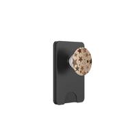 Leopard Star Y2K Funda Móvil Estrellas Marrón PopSockets PopWallet para MagSafe