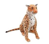 Leopard Stuffed Animal Plush, Soft Simulation Leopard Toy, Hugging Pillows, Comfortable Stuffed Animals Toy Doll, Desktop Companions for Toddler Boys and Girls