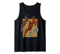 Leopard Tiger Cheetah Zebra Lightning Shirt Animal Print Camiseta sin Mangas