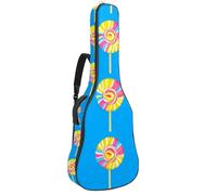 Leopard Zebra - Bolsa para guitarra acústica con textura colorida y acolchada gruesa, impermeable, para guitarras de 40, 41 y 42 pulgadas, Multicolor 09, 42.9x16.9x4.7 in, Mochila informal