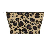 Leopardo Acuarela, Bolsa de artículos de tocador Bolsa de Maquillaje Bolsa de cosméticos Bolsa de artículos de tocador de Viaje portátil