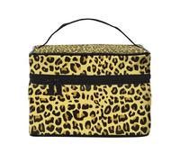 Leopardo Amarillo Guepardo, Bolsa de Maquillaje Bolsa de cosméticos Bolsa de artículos de tocador de Viaje portátil Estuche para lápices Bolsa de artículos de tocador