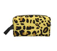 Leopardo Amarillo Guepardo, Bolsa de Maquillaje Bolsa de cosméticos Bolsa de artículos de tocador de Viaje portátil Organizador de Bolsa de Maquillaje