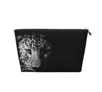 Leopardo Blanco y Negro, Bolsa de artículos de tocador Bolsa de Maquillaje Bolsa de cosméticos Bolsa de artículos de tocador de Viaje portátil