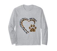 Leopardo con Estampado de Patas de The Road To My Heart Manga Larga