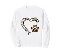 Leopardo con Estampado de Patas de The Road To My Heart Sudadera