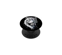 Leopardo de Las Nieves Panthera Uncia Gran Felino PopSockets PopGrip Adhesivo