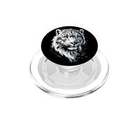 Leopardo de Las Nieves Panthera Uncia Gran Felino PopSockets PopGrip para MagSafe