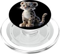 Leopardo de Las Nieves Panthera Uncia Gran Felino PopSockets PopGrip para MagSafe