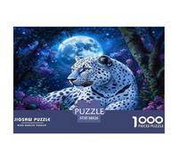 Leopardo de Nieve Puzzle 1000 Pièces Pour Adultes Et Enfants Dès 14 ANS Jeu Cadeau Unique Vida Silvestre Divertissement Créatif Cadeau Classiques Décoration De La Maison 38x26cm/1000pcs