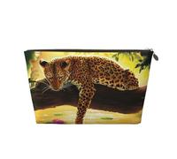 Leopardo Divertido, Bolsa de Maquillaje Bolsa de cosméticos Bolsa de artículos de tocador de Viaje portátil Bolsa de artículos de tocador