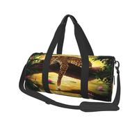 Leopardo Divertido, Bolsa de Viaje de Gran Capacidad, Bolso Redondo, Bolsa de Viaje Deportiva, Bolsa de Mano, Bolsa de Fitness