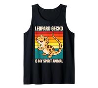 Leopardo Gecko Es Mi Espíritu Animal Lindo Lagarto Reptil Camiseta sin Mangas