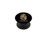 Leopardo Gecko Leopard Gecko Dad Cool Mens Pet Cute Animal PopSockets PopGrip Adhesivo