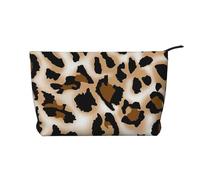 Leopardo Guepardo Amor de Leopardo,Neceser de Pana, Neceser de Maquillaje portátil, Neceser de Viaje
