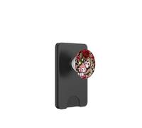 Leopardo Imprimir Rosas Patrón Flor I'm Fine Punch Mono Abrazo PopSockets PopWallet para MagSafe