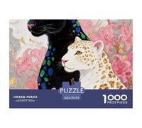 Leopardo Juego De Rompecabezas 1000 Piezas Animales - Mindful Y Relajante, Cartón Grueso, Regalo Caja Elegante con Póster, 70x50cm/1000pcs
