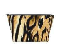 Leopardo León Piel de Tigre Piel Atigrado, Bolsa de artículos de tocador Bolsa de Maquillaje Bolsa de cosméticos Bolsa de artículos de tocador de Viaje portátil
