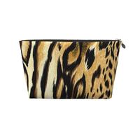 Leopardo León Piel de Tigre Piel Atigrado, Bolsa de artículos de tocador Bolsa de Maquillaje Bolsa de cosméticos Bolsa de artículos de tocador de Viaje portátil