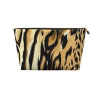 Leopardo León Piel de Tigre Piel Atigrado, Bolsa de Maquillaje Bolsa de cosméticos Bolsa de artículos de tocador de Viaje portátil Bolsa de artículos de tocador