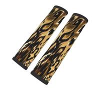 Leopardo León Tigre Piel Pelaje Atigrado, Almohadillas para cinturón de seguridad de coche, paquete de 2 almohadillas para arnés, funda multifuncional para cinturón de seguridad