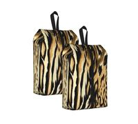 Leopardo León Tigre Piel Pelaje Atigrado， Bolsas de Viaje para Zapatos (Paquete de 2), Bolsas Impermeables para Guardar Zapatos, Organizador de Zapatos para Viajes y hogar.