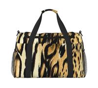 Leopardo León Tigre Piel Pelaje Atigrado,Bolsas Deportivas, Bolsos de Viaje Deportivos Cruzados de Mano, Bolsas de Viaje de Gran Capacidad para Mujeres y Hombres.