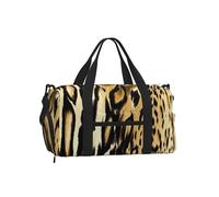 Leopardo León Tigre Piel Pelaje Atigrado,Bolso Deportivo Bandolera de Mano, Bolsa de Deporte, Bolsa de Viaje de Gran Capacidad para Mujeres y Hombres.