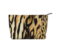 Leopardo León Tigre Piel Pelaje Atigrado,Neceser de Pana, Neceser de Maquillaje portátil, Neceser de Viaje