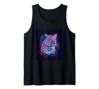 Leopardo majestuoso con un aspecto mágico Camiseta sin Mangas