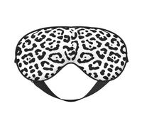 Leopardo Negro Blanco, Cubreojos completos Antifaz bloqueador de luz Antifaz para dormir Antifaz suave con los ojos vendados Noche