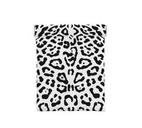 Leopardo Negro Blanco, Squeeze Top Wallet Bolsa de Almacenamiento para Mujer Monedero pequeño Bolsa de Cambio