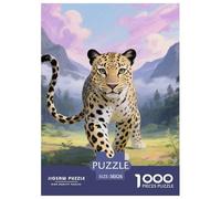 Leopardo Nublado 1000 Piece Puzzle Games for Adults with Extra Fun Challenges Jigsaw Puzzle Animaleses Home Decors for Boys and Girls 38x26cm/1000pcs