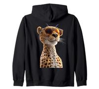 Leopardo Pantera Gran Gato Lindo Gatos Pantera Leopardo Sudadera con Capucha