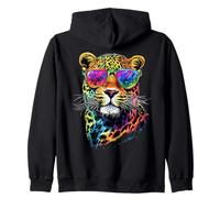 Leopardo Pantera Gran Gato Lindo Gatos Pantera Leopardo Sudadera con Capucha