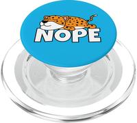 Leopardo Perezoso Nope Not Today Vago Pereza Wildlife Safari PopSockets PopGrip para MagSafe