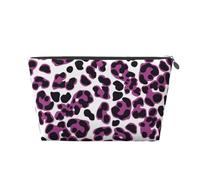 Leopardo Rosa, Bolsa de artículos de tocador Bolsa de Maquillaje Bolsa de cosméticos Bolsa de artículos de tocador de Viaje portátil