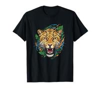 Leopardo rugiente, Rey de la Jungla, Poder de la Naturaleza Salvaje Camiseta