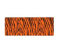Leopardo Tigre Naranja,Alfombrilla de ratón Grande para Escritorio, Teclado de Ordenador, Base de Goma Antideslizante, 30 x 80 cm