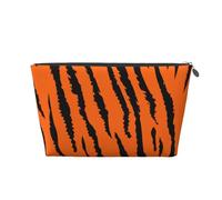 Leopardo Tigre Naranja, Bolsa de artículos de tocador Bolsa de Maquillaje Bolsa de cosméticos Bolsa de artículos de tocador de Viaje portátil