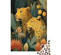 Leopardoo Tropical Plants and Flors 38x26cm/1000pcs Puzzle Adecuado para Adultos Y Multitud Mayores De 14 Años