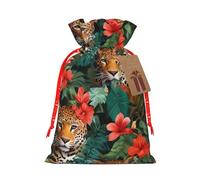 Leopards In The Jungle - Bolsas de regalo reutilizables con cordón para cumpleaños, bodas, regalos de fiesta y regalos festivos