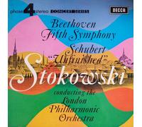 LEOPOLD STOKOWSKI - beethoven: symphony no. 5 / schubert: symphony no. 8 LP