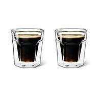 LEOPOLD Vaso Doble Pared Vidrio Espresso, 2 Piezas.