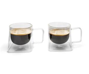 Leopold Vienna - Vaso de vidrio doble pared café Otto s/2