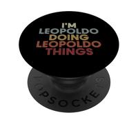 Leopoldo Name Leopoldo Personalized Name First Given PopSockets PopGrip Adhesivo