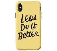 Leos Do It Better Leo Zodiac Regalos Horóscopo Cumpleaños Carcasa para iPhone X/XS