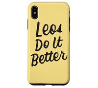 Leos Do It Better Leo Zodiac Regalos Horóscopo Cumpleaños Carcasa para iPhone XS Max