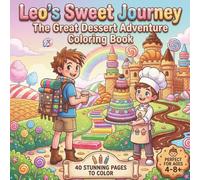 Leo's Sweet Journey The Great Dessert Adventure Coloring Book: Storybook featuring 40 Unique Confectionery Landscapes and Friends